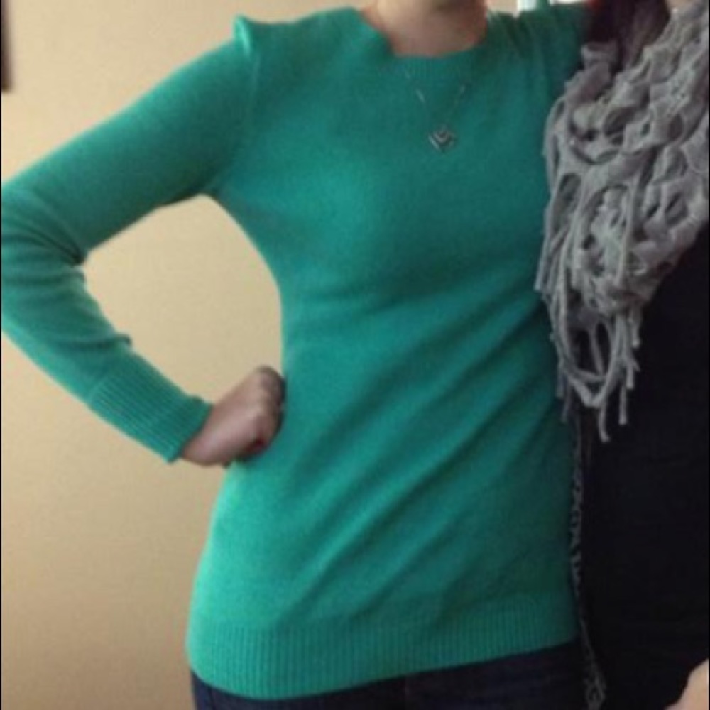 Greenish light teal sweater